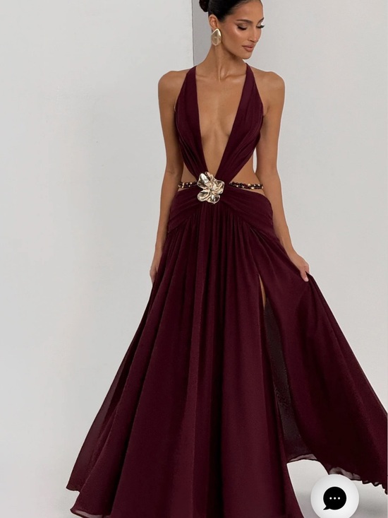 Babyboo Indianna Maxi Dress Cherry Lacquer XS/S